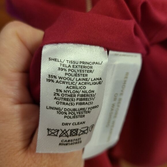 Loft funnel neck coat medium nwts - Picture 3 of 9